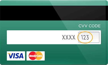 The security code is the three digits printed on the signature strip on the back of the card.